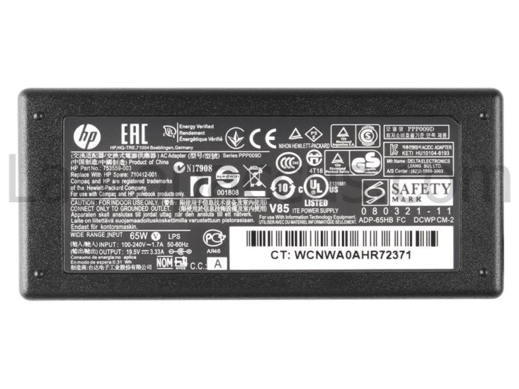 Origineel 65W HP Envy Ultrabook 6-1153er Adapter Oplader + Gratis Netsnoer - Klik op de afbeelding om het venster te sluiten