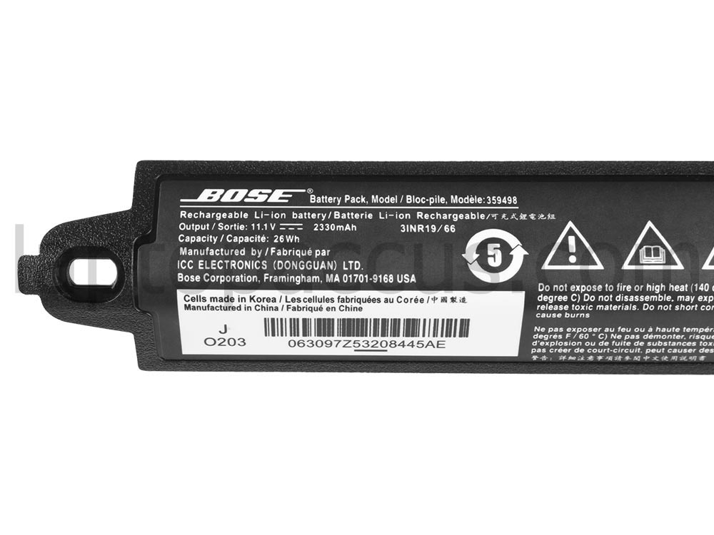 Origineel 2330mAh 26Wh Accu Batterij Bose Soundlink II 404900