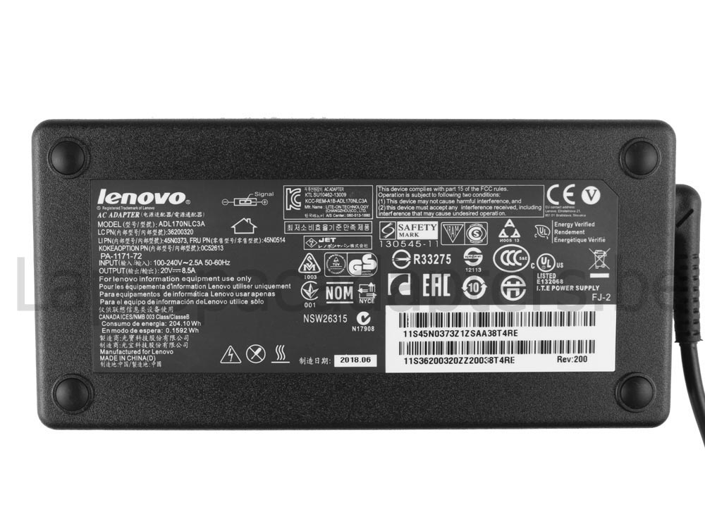 170W Lenovo Thunderbolt 3 WorkStation Dock 40AN0170CN Adapter